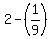 2+-%281%2F9%29