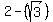 2+-+%28sqrt%283%29%29