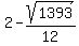 2+-+sqrt%281393%29%2F12