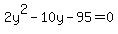2+y%5E2+-+10+y+-95=0