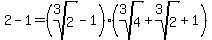 2-1=%28root%283%2C2%29-1%29%28root%283%2C4%29%2Broot%283%2C2%29%2B1%29