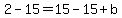 2-15+=+15-15%2Bb