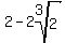 2-2root%283%2C2%29