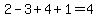2-3%2B4%2B1=4