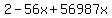 2-56x%2B56987x