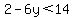 2-6y%3C14