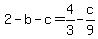 2-b-c=4%2F3-c%2F9