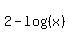 2-log%28%28x%29%29
