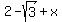 2-sqrt%283%29%2Bx
