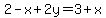 2-x%2B2y=3%2Bx