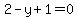 2-y%2B1=0