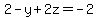2-y%2B2z=-2