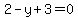 2-y%2B3=0