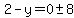 2-y=+0+%2B-+8