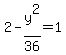 2-y%5E2%2F36=1