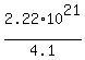 2.22%2A10%5E21%2F4.1