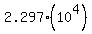 2.297%2A%2810%5E4%29