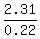 2.31%2F0.22