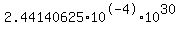 2.44140625%2A10%5E-4%2A10%5E30