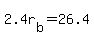 2.4r%5Bb%5D+=+26.4