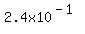 2.4x10%5E%28-1%29