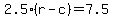 2.5%28r-c%29+=+7.5