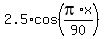 2.5%2Acos%28pi%2Ax%2F90%29