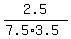 2.5%2F%287.5%2A3.5%29