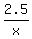2.5%2Fx