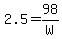 2.5+=+98%2FW