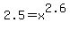 2.5+=+x%5E2.6