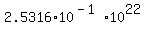 2.5316%2A10%5E%28-1%29%2A10%5E22