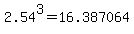 2.54%5E3+=+16.387064
