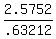 2.5752%2F.63212