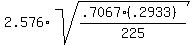 2.576%2Asqrt%28%28.7067%28.2933%29%29%2F225%29