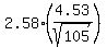 2.58%284.53%2Fsqrt%28105%29%29