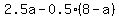 2.5a-0.5%288-a%29