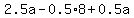 2.5a-0.5%2A8%2B0.5a