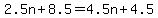 2.5n%2B8.5=4.5n%2B4.5