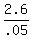 2.6%2F.05