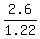 2.6%2F1.22