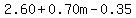 2.60%2B0.70m-0.35