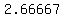 2.66667