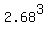 2.68%5E3