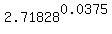2.71828%5E0.0375
