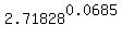 2.71828%5E0.0685