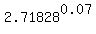2.71828%5E0.07