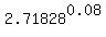 2.71828%5E0.08
