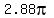 2.88pi