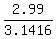 2.99%2F3.1416